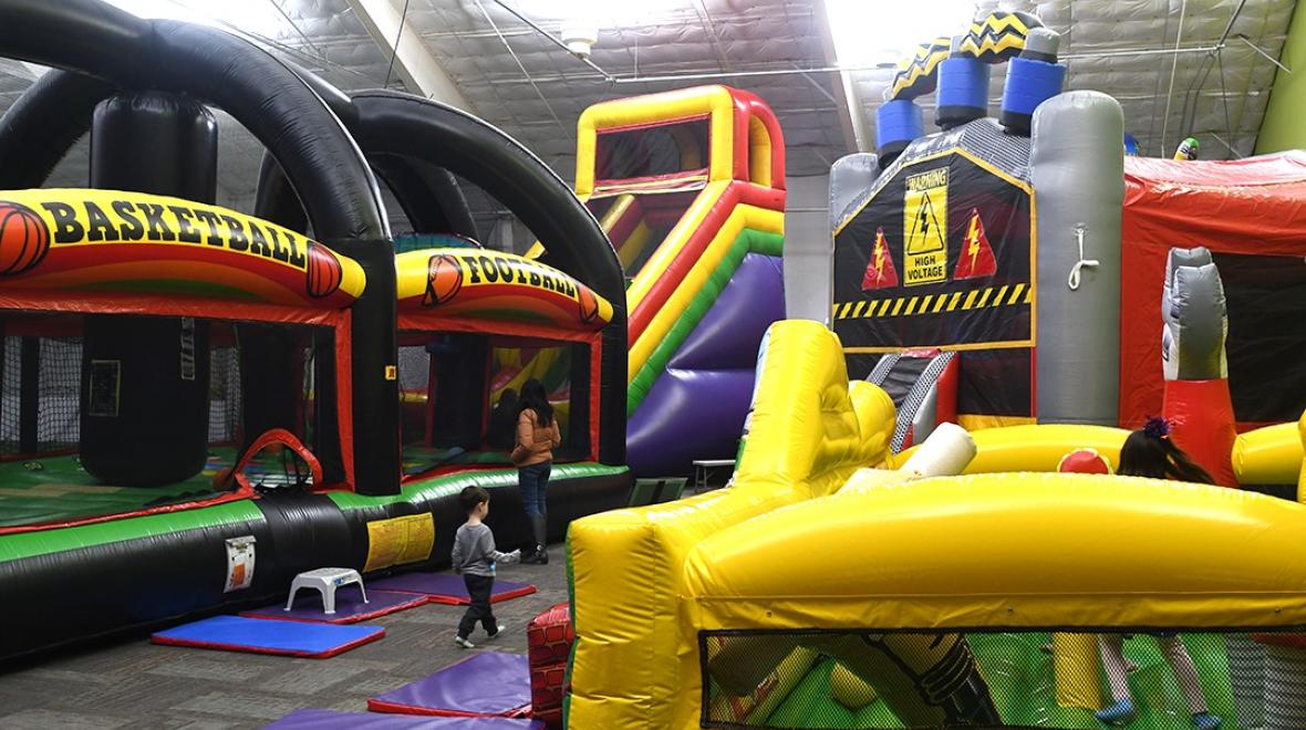 Play day under the store sea inflatable kids play center